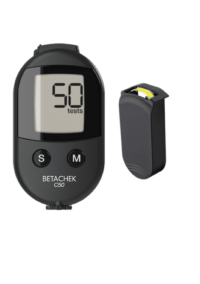 BETACHEK C50 Cassette blood glucose meter<br>Full starter set with 50-test cassette & 10 lancets